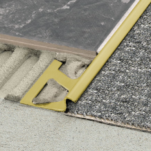 Schluter RENO-MTK Carpet To Tile Bar Brass 2.5m Length